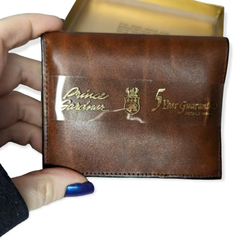 Vintage New Prince Gardner Leather Wallet